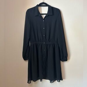 BCBGENERATION Long Sleeve Button Up Dress Size L